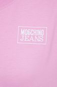 Бавовняна футболка Moschino Jeans колір рожевий (3493876)