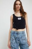 Топ Moschino Jeans жіночий колір чорний (3493895)