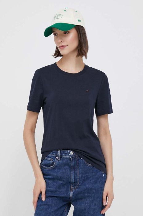 Бавовняна футболка Tommy Hilfiger колір синій (3432717)