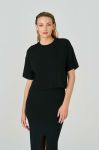 Футболка Saint Body жіноча колір чорний