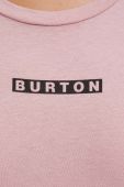 Бавовняна футболка Burton жіночий колір рожевий