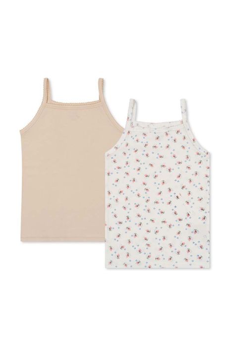 Дитячий топ Konges Sl?jd 2-pack колір бежевий (3524776)