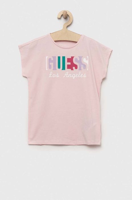 Дитяча футболка Guess колір рожевий (3322646)
