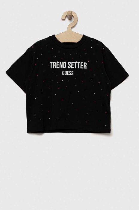 Дитяча футболка Guess колір чорний (3294433)