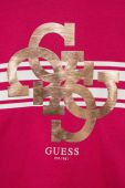 Дитяча бавовняна футболка Guess колір рожевий (3325791)