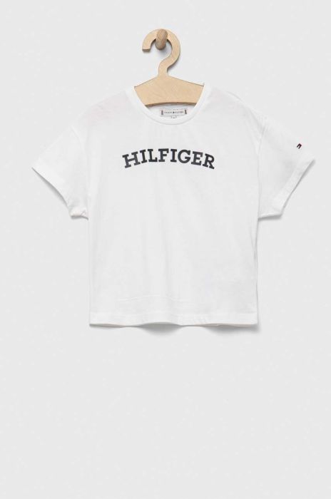 Дитяча бавовняна футболка Tommy Hilfiger колір білий (3313861)