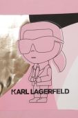 Дитяча футболка Karl Lagerfeld колір рожевий (3459847)
