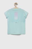 Дитяча футболка adidas колір бірюзовий