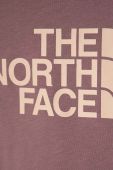 Дитяча бавовняна футболка The North Face G S/S CROP EASY TEE колір рожевий