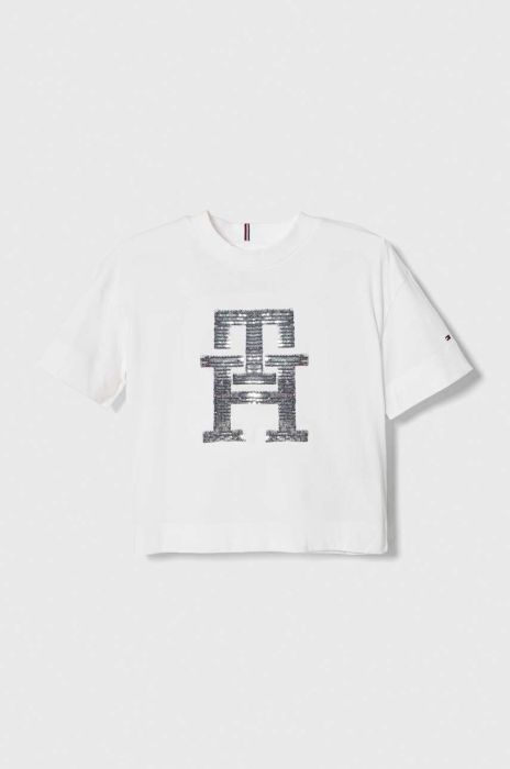 Дитяча бавовняна футболка Tommy Hilfiger колір білий (3615307)