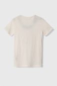 Дитяча бавовняна футболка Guess колір бежевий (3493910)