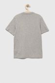 Дитяча бавовняна футболка Guess x Brandalised колір сірий з принтом
