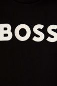 Бавовняна футболка для немовлят BOSS колір чорний з принтом (3447866)