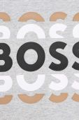 Дитяча бавовняна футболка BOSS колір сірий з принтом (3405117)