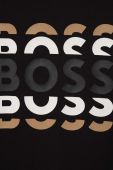 Дитяча бавовняна футболка BOSS колір чорний з принтом (3405116)
