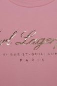 Дитяча футболка Karl Lagerfeld колір рожевий з принтом (3459873)
