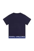 Дитяча бавовняна футболка Marc Jacobs колір синій візерунок (3426524)
