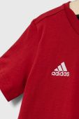 Дитяча бавовняна футболка adidas Performance ENT22 TEE Y колір червоний однотонна