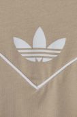 Дитяча бавовняна футболка adidas Originals колір бежевий візерунок (3379950)