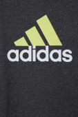 Дитяча футболка adidas колір сірий з принтом