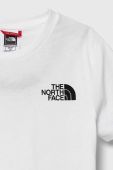 Дитяча бавовняна футболка The North Face S/S SIMPLE DOME TEE колір білий з принтом