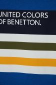 Дитяча бавовняна футболка United Colors of Benetton з принтом колір блакитний (3388921)