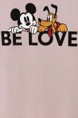 Дитяча бавовняна футболка United Colors of Benetton x Disney колір рожевий з принтом