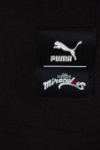 Дитяча бавовняна футболка Puma x Miraculous колір чорний з принтом