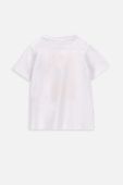Дитяча бавовняна футболка Coccodrillo колір білий з принтом (3538943)
