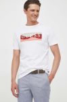 Бавовняна футболка Guess колір білий візерунок (3313892)