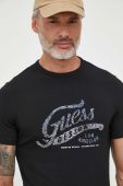 Футболка Guess чоловічий колір чорний з принтом (3336087)