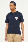 Бавовняна футболка Tommy Jeans колір синій з принтом (3370600)
