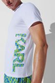 Бавовняна футболка Karl Lagerfeld колір білий візерунок (3354633)