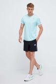 Бігова футболка adidas Performance Own the Run колір бірюзовий з принтом