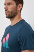Бігова футболка adidas Performance Run Icons колір бірюзовий з принтом