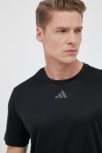 Тренувальна футболка adidas Performance HIIT Slg колір чорний з принтом