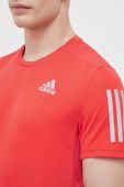 Бігова футболка adidas Performance Own the Run колір помаранчевий з принтом