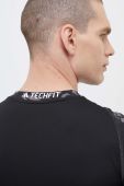 Тренувальна футболка adidas Performance Techfit колір чорний візерунок