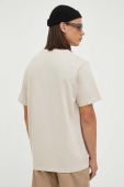 Бавовняна футболка Les Deux колір бежевий з принтом (3373777)