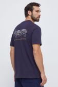 Бавовняна футболка Puma чоловічий колір синій з принтом