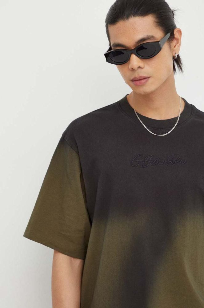 Бавовняна футболка G-Star Raw чоловічий візерунок колір барвистий