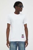 Бавовняна футболка G-Star Raw колір білий з принтом (3439831)