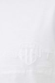 Бавовняна футболка Gant колір білий з аплікацією (3339398)