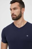 Бавовняна футболка Gant колір синій однотонний (3343089)