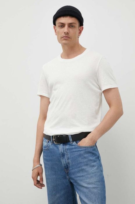 Бавовняна футболка American Vintage колір бежевий однотонний (3384360)