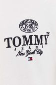 Бавовняна футболка Tommy Jeans колір бежевий з аплікацією (3534947)