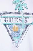 Бавовняна футболка Guess Originals колір білий з принтом