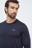 Лонгслів для тренувань Under Armour Motion колір чорний однотонний