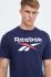 Бавовняна футболка Reebok колір синій з принтом (3555492)