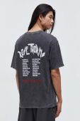 Бавовняна футболка HUGO чоловічий колір сірий з принтом (3611052)